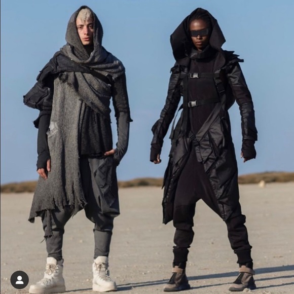 Junus Coban Futuristic Post Apocalypse Elbise Dress Tunic Size Small - Picture 10 of 11